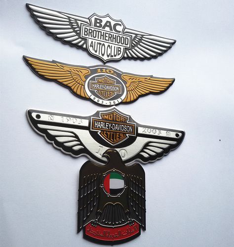 汽車摩托車100周年車貼金屬車標個性貼標哈雷周年紀念汽車裝飾貼